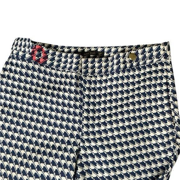 ZARA Preowned πBasicπ Checkered Ankle Trousers - SZ M - Picture 4 of 13